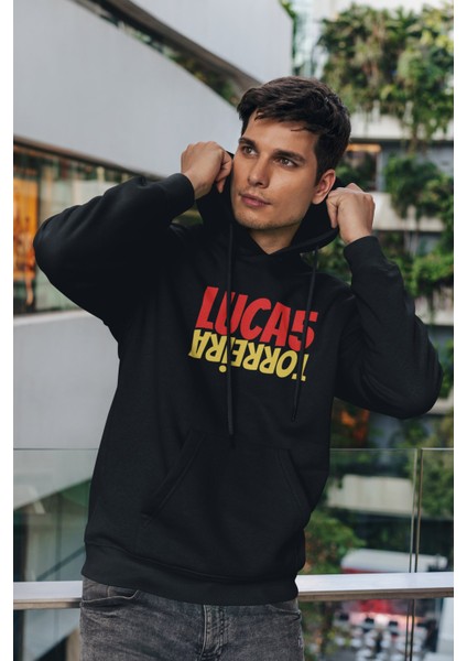 Lucas Torreira Yazılı Oversize Hoodie