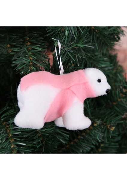 1 Küçük Noel Ağacı Dekorasyonu Küçük Beyaz Ayı Doları Yeni Yıl Dekorasyon Ornamentları Xmas Gift Noel Dekorasyonu Ev Için (Yurt Dışından)