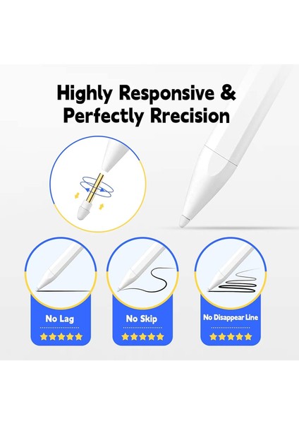 Huawei Matepad Air 11.5 Inç Uyumlu Android Tablet Kalemi Pencil Dokunmatik Kalem Stylus Yazı Çizim Alüminyum Kasa Teknik Kalem