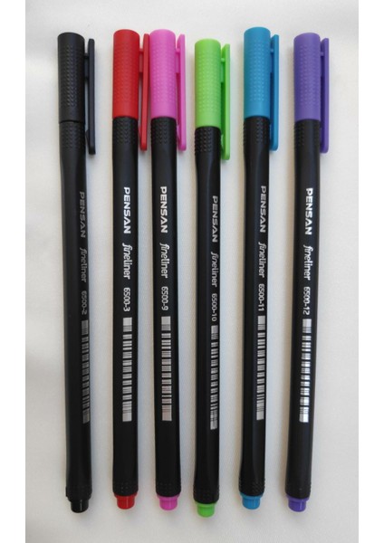 6'lı Fineliner 0.4 mm Keçe Uçlu Kalem