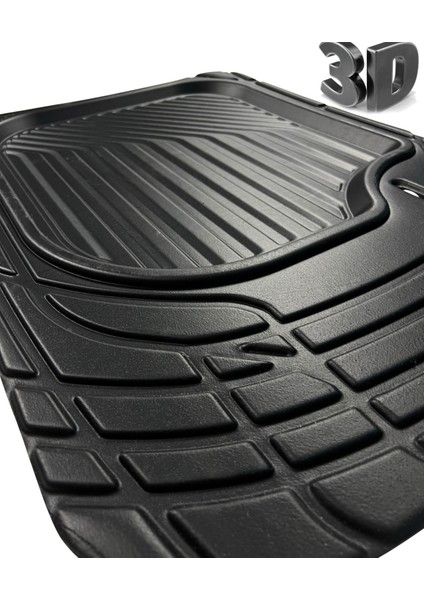 Ford Courier 2014 ve Sonrası 3D Luna Oto Paspas ve Bagaj Havuzu Kauçuk Set modelleri