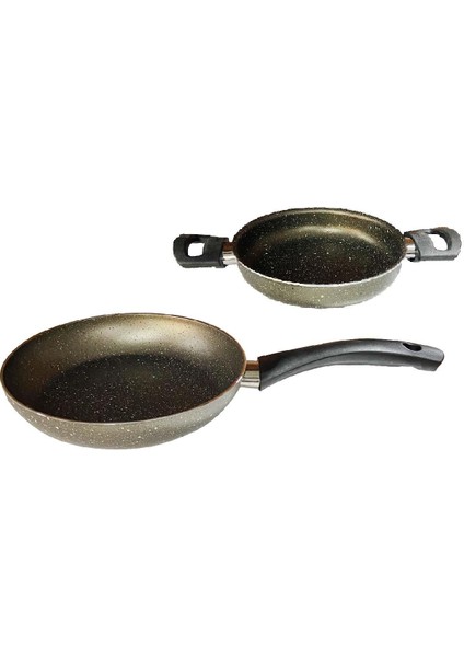 30 cm Granit Tava ve 18 cm Sahan Seti