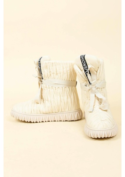 Guja Dikiş Detaylı Şişme Bot Bej modelleri