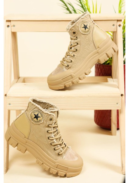 Guja Kanvas Sneakers Camel