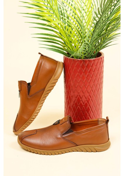 Hakiki Deri Dikiş Detaylı Lastikli Erkek Ayak fiyatları