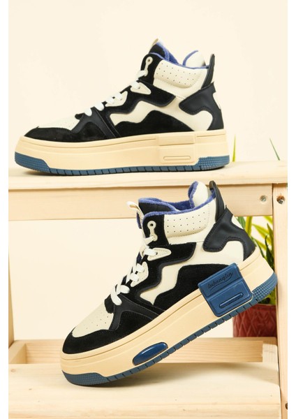 Guja Garnili Kalın Taban Sneakers Siyah modelleri