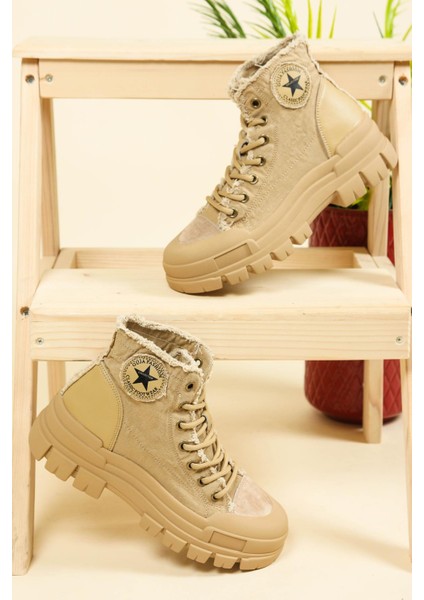 Guja Kanvas Sneakers Camel