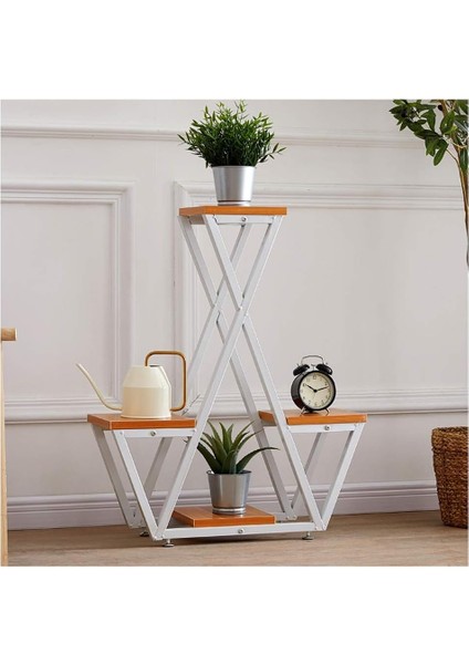 Ehfm Ticaret Metal Çok Katlı Modern Çiçeklik Saksılık Standı