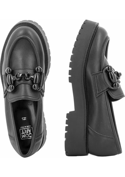 Kadın Dolgu Taban Ayakkabı 1M4399 Comart 4399 Viktor Lia Nero fiyatları