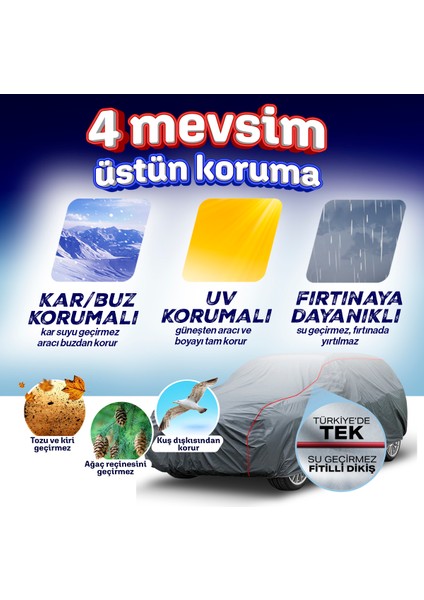 Suzuki Swift Fitline Araba Brandası Miflonlu Branda Oto Çadır Örtü