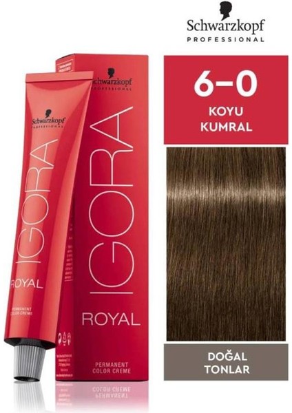 Igora Royal Doğal Tonlar 6-0 Koyu Kumral 60ML