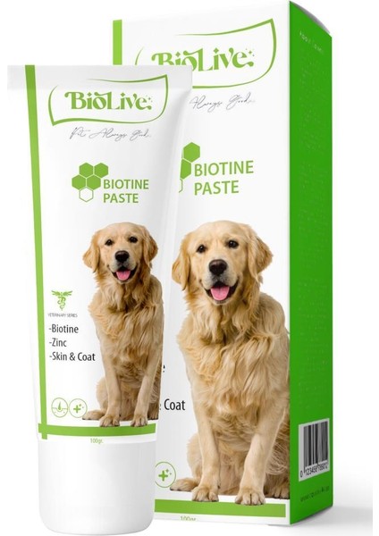 Köpekler Için Biotin Deri ve Tüy Sağlığı Paste 100GR