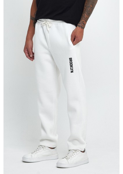 Erkek 3 İplik Brooklyn Baskılı Eşofman Altı modelleri