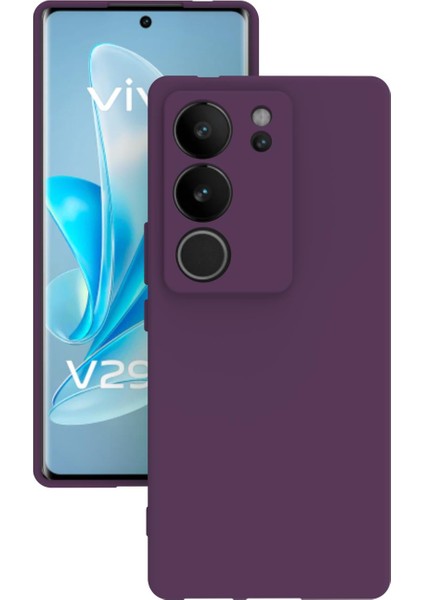 Vivo V29 Kılıf Kamera Korumalı Silikon Rubber Arka Kapak