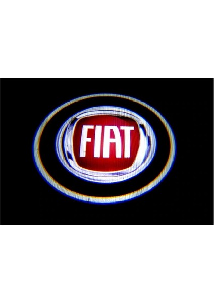 Dk Elektronik Fiat Araçlar Için Pilli Yapıştırmalı Kapı Altı Led Hayalet Logo