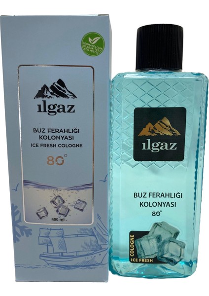 Ilgaz Kolonya 400 ml 80 Derece Elegance Serisi Buz Ferahlığı Kolonyası