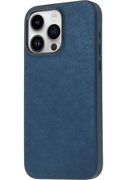 iPhone 15 Pro Kılıf Mikro Fiber Yüzeyli Kamera Çıkıntılı Mimoza Kapak