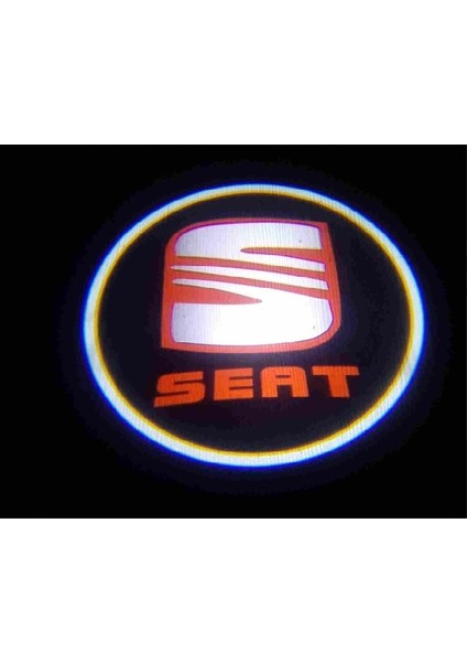 Dk Elektronik Seat Araçlar Için Pilli Yapıştırmalı Kapı Altı Led Logo