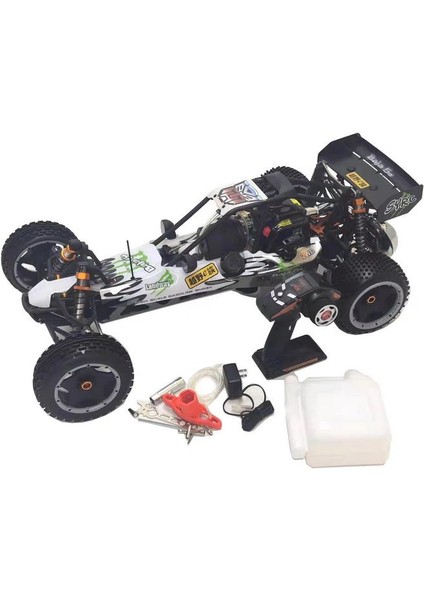 Sy Racıng 1/5 Baja 5b 30.5cc Rtr Kurşunsuz Benzinli Uzaktan Kumandalı Rc Arazi Model Araba 80+ Kmh 75CM Uzunluk Offroad Beyaz-Yeşil ( Kullanıma Hazır )