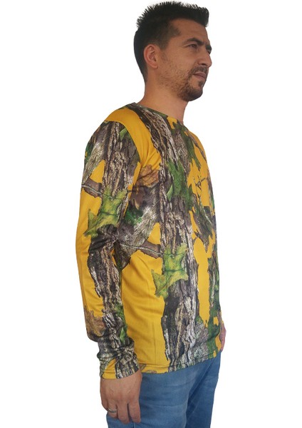 3D Sarı Orman Desenli Micro Sweatshirt fiyatları