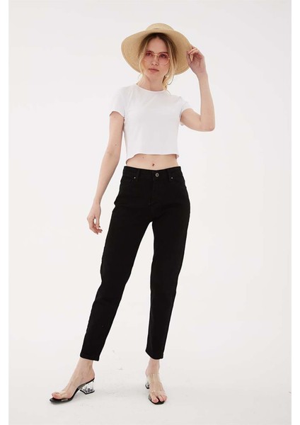 Kadın Mom Jean Pantolon 23K0792K1 Siyah