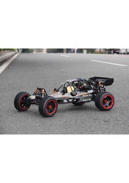Sy Racıng 1/5 Baja 5b 30.5cc Rtr Kurşunsuz Benzinli Uzaktan Kumandalı Rc Arazi Model Araba 80+ Kmh 75CM Uzunluk Offroad Gri( Kullanıma Hazır )