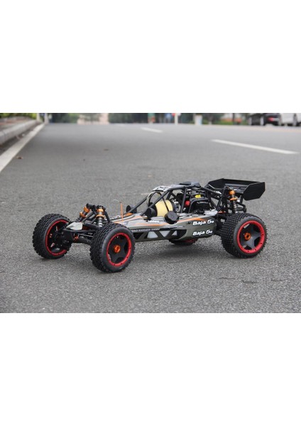 Sy Racıng 1/5 Baja 5b 30.5cc Rtr Kurşunsuz Benzinli Uzaktan Kumandalı Rc Arazi Model Araba 80+ Kmh 75CM Uzunluk Offroad Gri( Kullanıma Hazır )