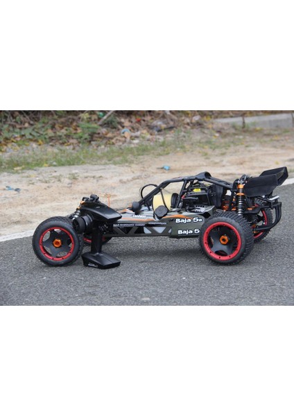 Sy Racıng 1/5 Baja 5b 30.5cc Rtr Kurşunsuz Benzinli Uzaktan Kumandalı Rc Arazi Model Araba 80+ Kmh 75CM Uzunluk Offroad Gri( Kullanıma Hazır )