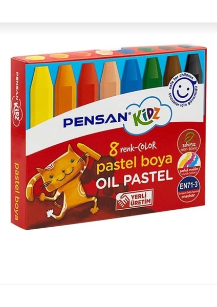 Kidz Pastel Boya 8 Renk