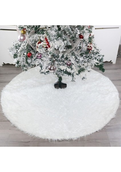 Noel A Ğacı Derisi 78/90CM Beyaz Plush Ağaç Derisi Ornamentleri Parti Dedekorasyonu Sunucuları Için Mutlu Noel Dedekorasyonu (Yurt Dışından)