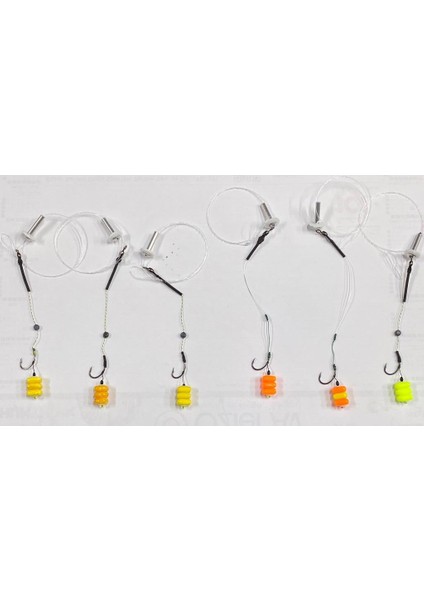 Sazan Rig Takımı Küspe Aparatlı Yüzen Boncuk Mısırlı Küspe Dahil 6 Lı Paket