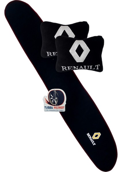 Renault 12 / Toros Torpido Kaplama Halısı & Torpido Koruyucu Örtü & Havlu / 2'li Araç Boyun Yastığı