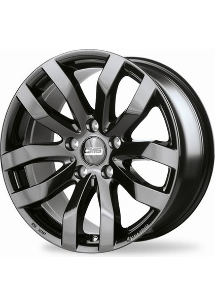CMS-986-03 6.5X16-5X120 ET52 65.1 Complete Black Gloss Jant (4 Adet)
