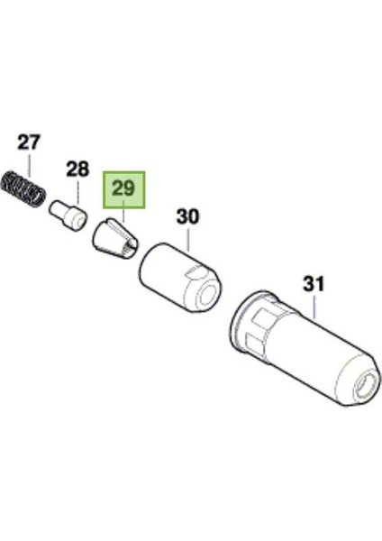 Yedek Perçin Tutucu Çene (Grg 18V-16 Perçin Tabancası Için)