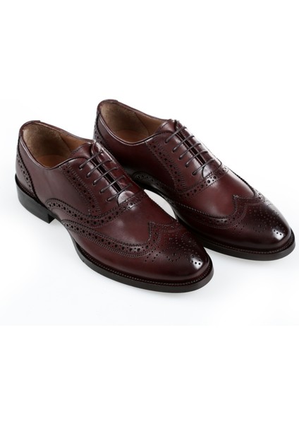 Erkek Deri Kendinden Özel Desenli Klasik Ayakkabı