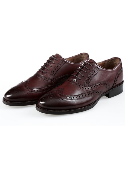 Erkek Deri Kendinden Özel Desenli Klasik Ayakkabı fırsatları