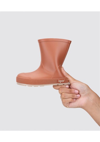 W10291 Yogi Igor Marka Unisex Çocuk Yağmur Çizmesi Kiremit Rengi modelleri