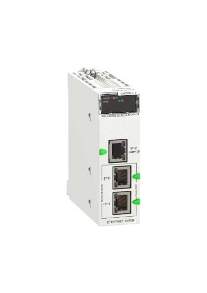 BMENOC0301 - Iletişim Modülü, Modicon M580, Ethernet 3 Bağlantı Noktalı Ethernet