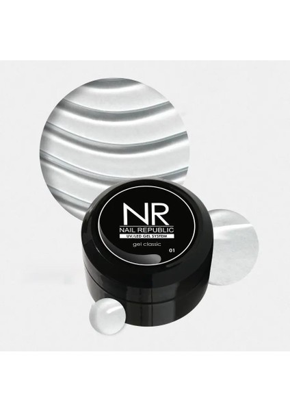 Nail Republic Protez Tırnak Jeli Uv Gel Classic Şeffaf 01 50 gr