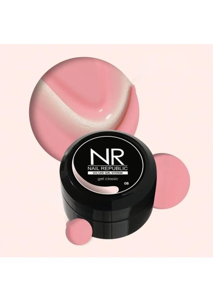 Nail Republic Protez Tırnak Jeli Uv Gel Classic 08 50 gr