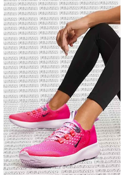 React Escape Run Flyknit Walk Runnig Shoes Yürüyüş Koşu Ayakkabısı Fuşya