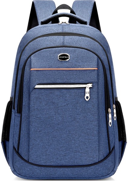 Erkek Sırt Çantası Büyük Kapasiteli Öğrenci Okul Çantası Rahat Seyahat Çantası Oxford Kumaş Sırt Çantası (Yurt Dışından)