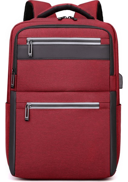 Erkek Sırt Çantası Çok Fonksiyonlu Iş Sırt Çantası Kentsel Basit Rahat Banliyö Sırt Çantası 15.6 Inç Bilgisayar Çantası (Yurt Dışından)