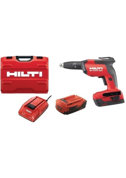 Sd 5000-A22 Akülü Alçıpan Vidalama Makinesi (Set)