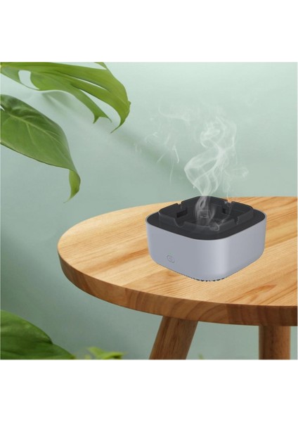 Ashtray Akıllı Taşınabilir Hava Temizleyici Dumansız Küllük Ofis Ev Gri (Yurt Dışından) modelleri