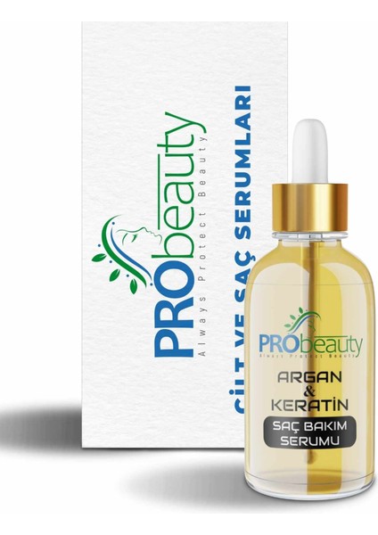 Probeauty Argan ve Keratin Saç Bakım Serumu Kuru Yıpranmış Saçlar İçin 30 ml