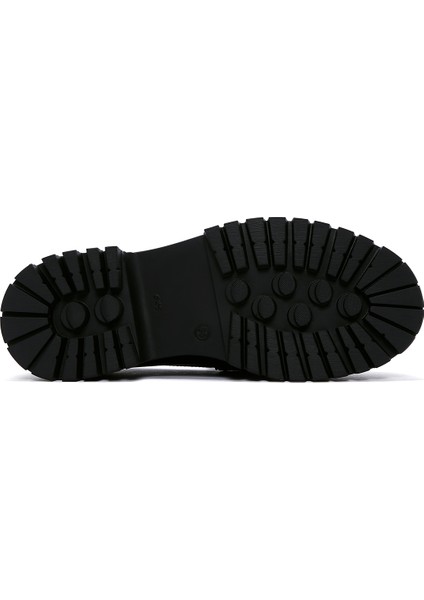 Kadın Rugan Deri Maskülen Loafer