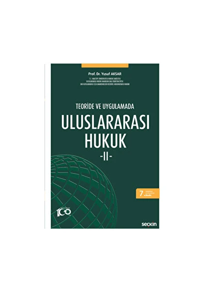 Uluslararası Hukuk 2 - Yusuf Aksar