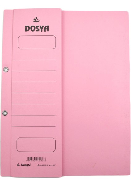 Kapsüllü Dosya Yarım Kapak 1. Kalite Avrupa 50 Li Pembe BM462