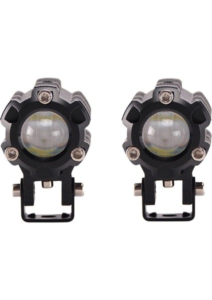 Offroad Sis Lambası Beyaz-Sarı Çakarlı (6.5 cm x 4.5cm 6.5cm ) 10W 12-80V Set / LASS347 fiyatları